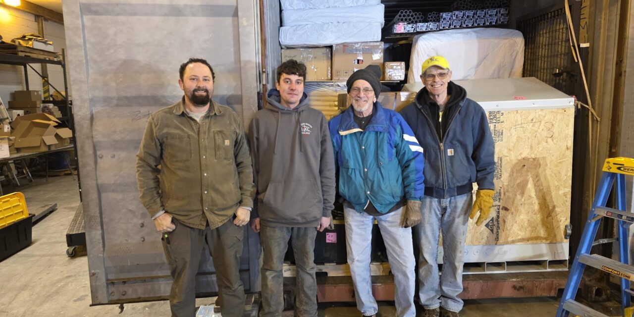 Container with Mini PowerPac Ready to go to Africa